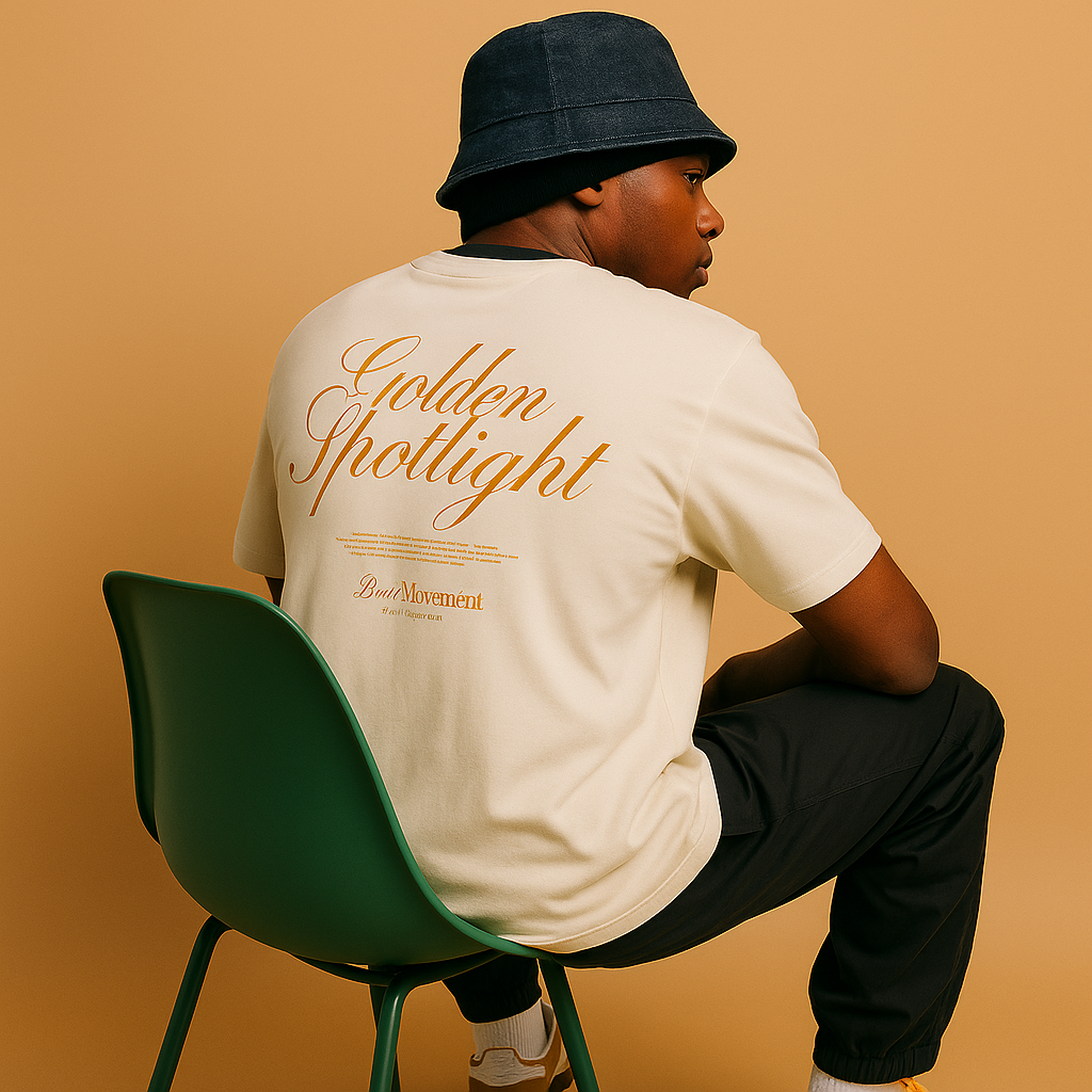 Camiseta Golden Spotlight - Beige