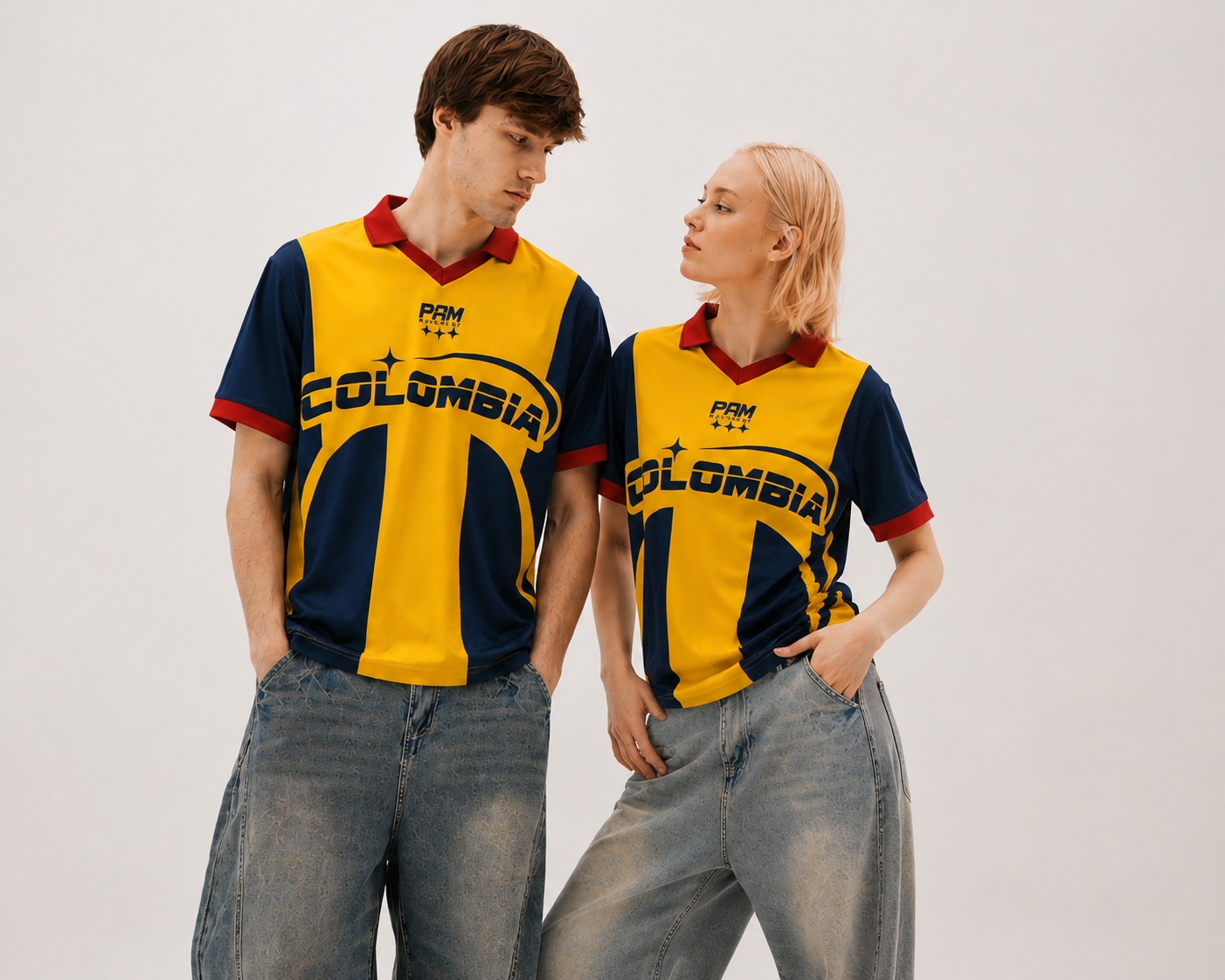 Camiseta tipo Polo - Retro Colombia