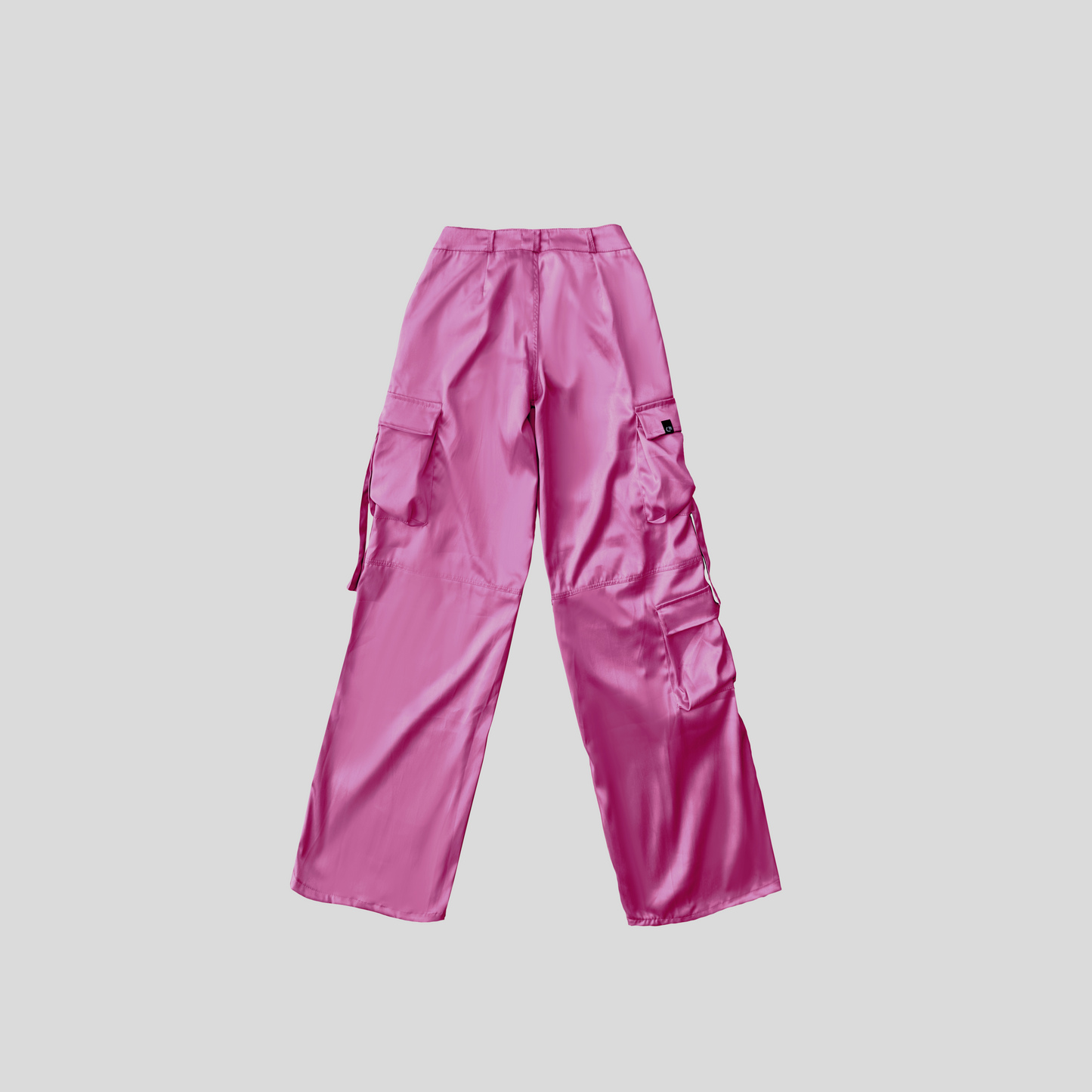 Pantalón Cargo Satinado - Fucsia