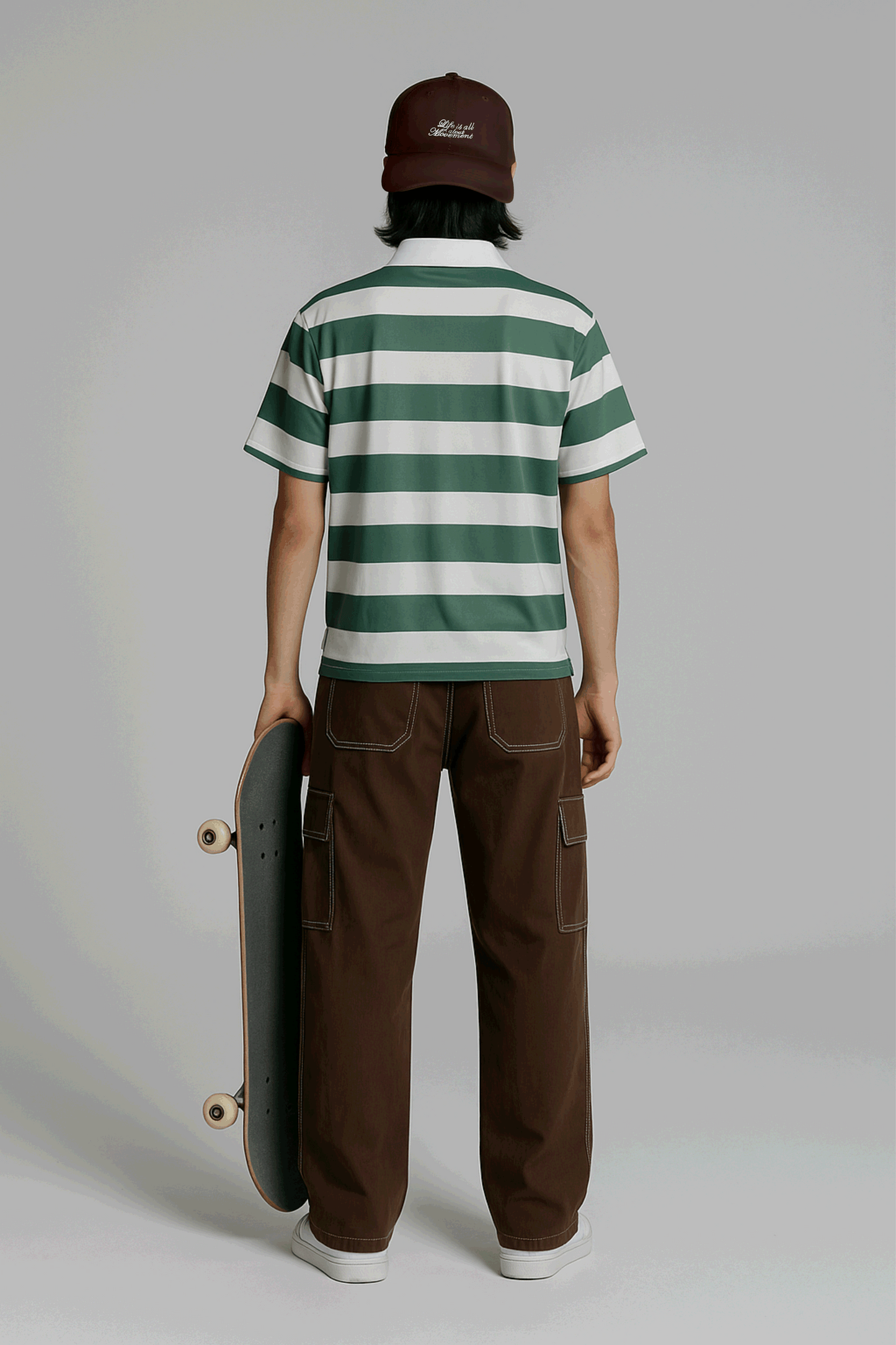 Polo – Striped Motion - Verde