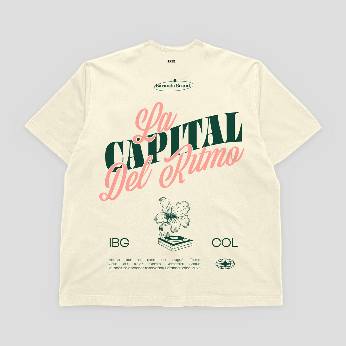 Camiseta La Capital del Ritmo – Crema