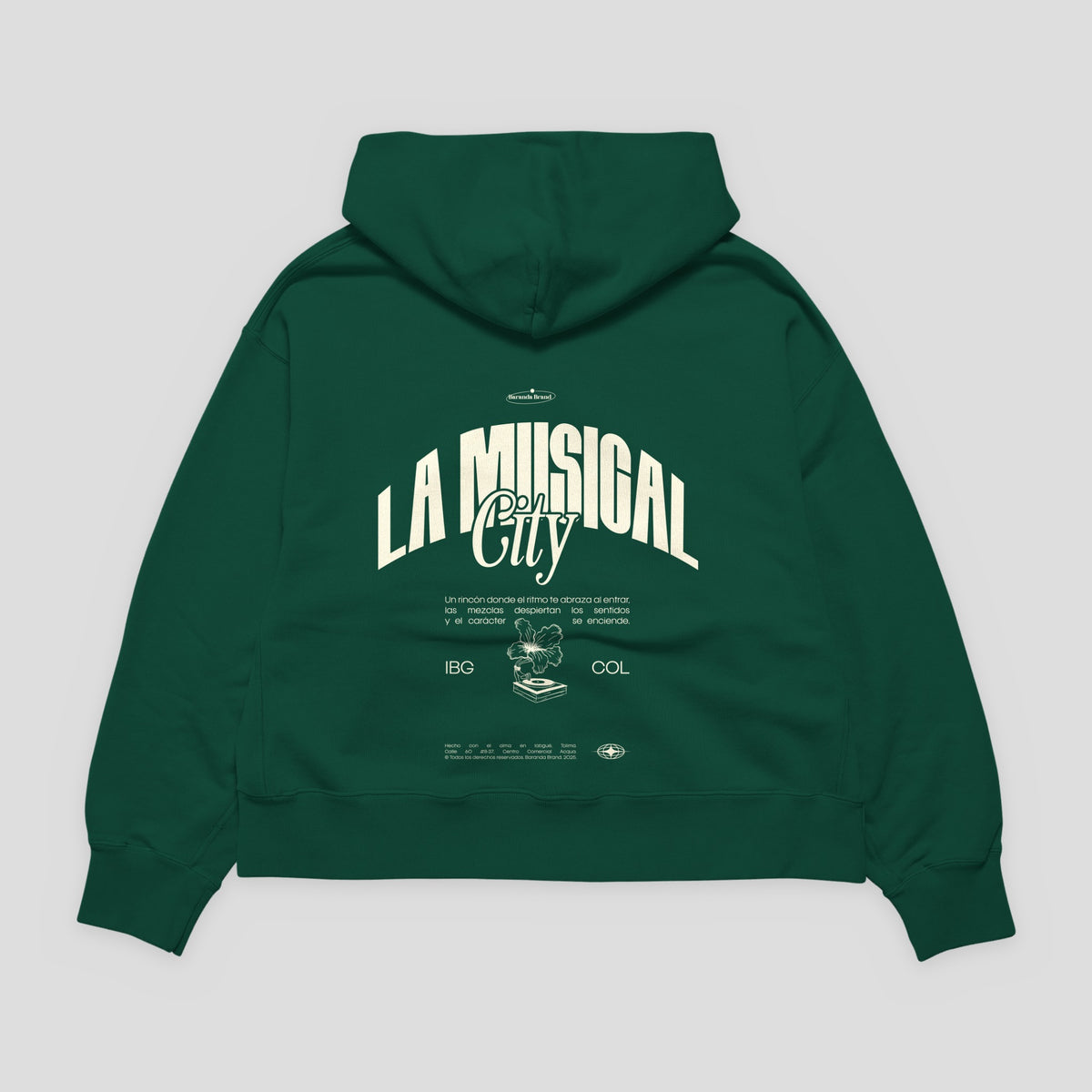 Hoodie La Musical City – Verde