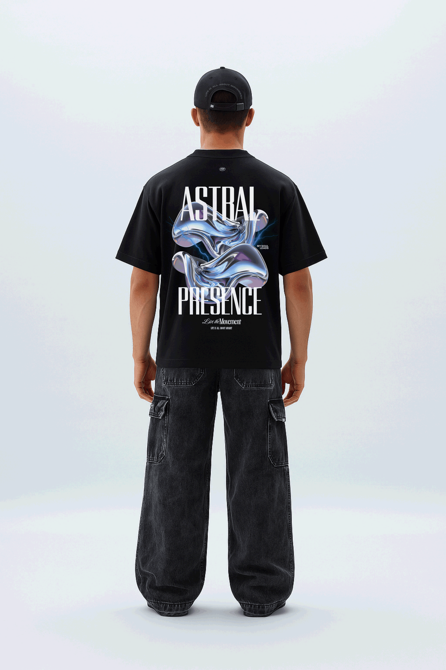 Camiseta Boxyfit Astral Presence - Negro