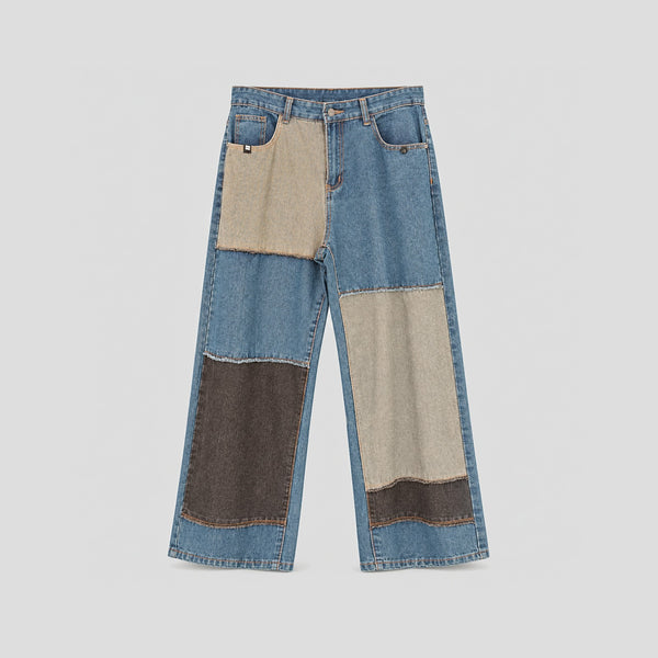 Jean Patchwork Collage - Azul