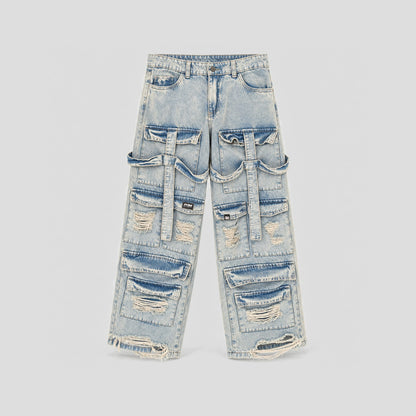 Jean Strap Destroyer - Azul Claro - frente
