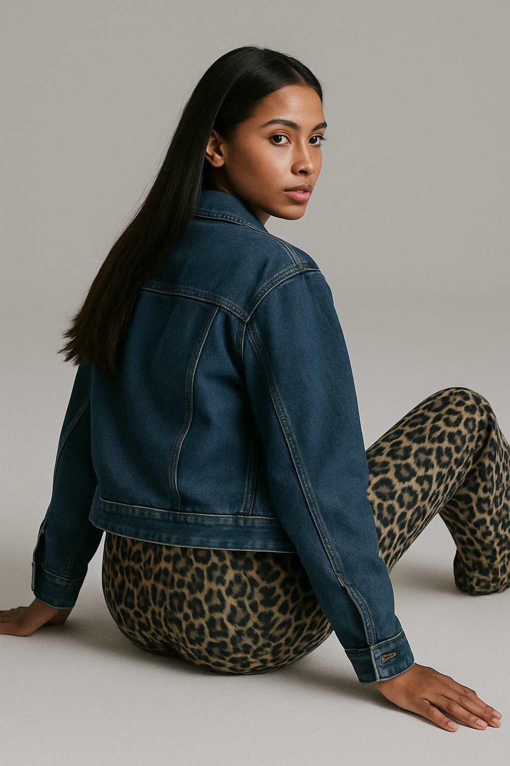 Pantalón Animal Print Oversized