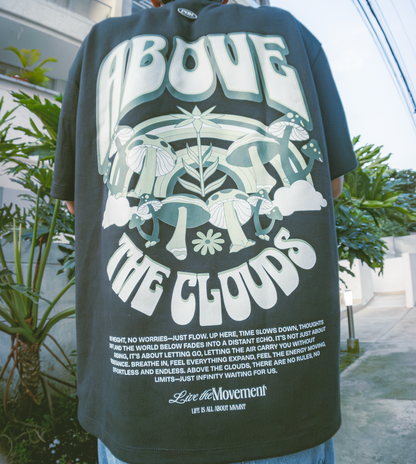 Camiseta Above the clouds – Psychotrip Edition - Negro