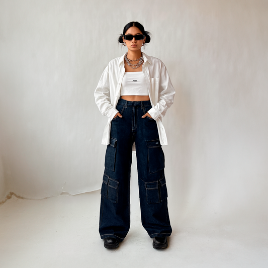 Jean Indigo Old School - Denim Oscuro