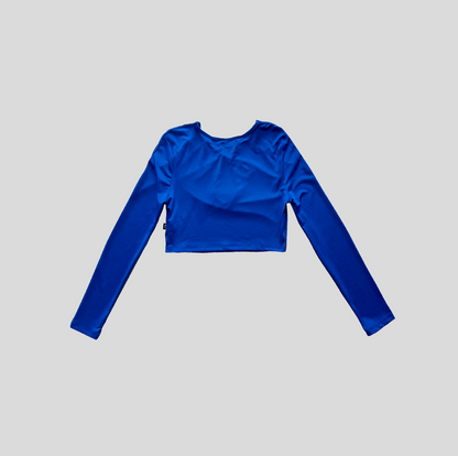 Top Cruzado Rave - Azul Eléctrico