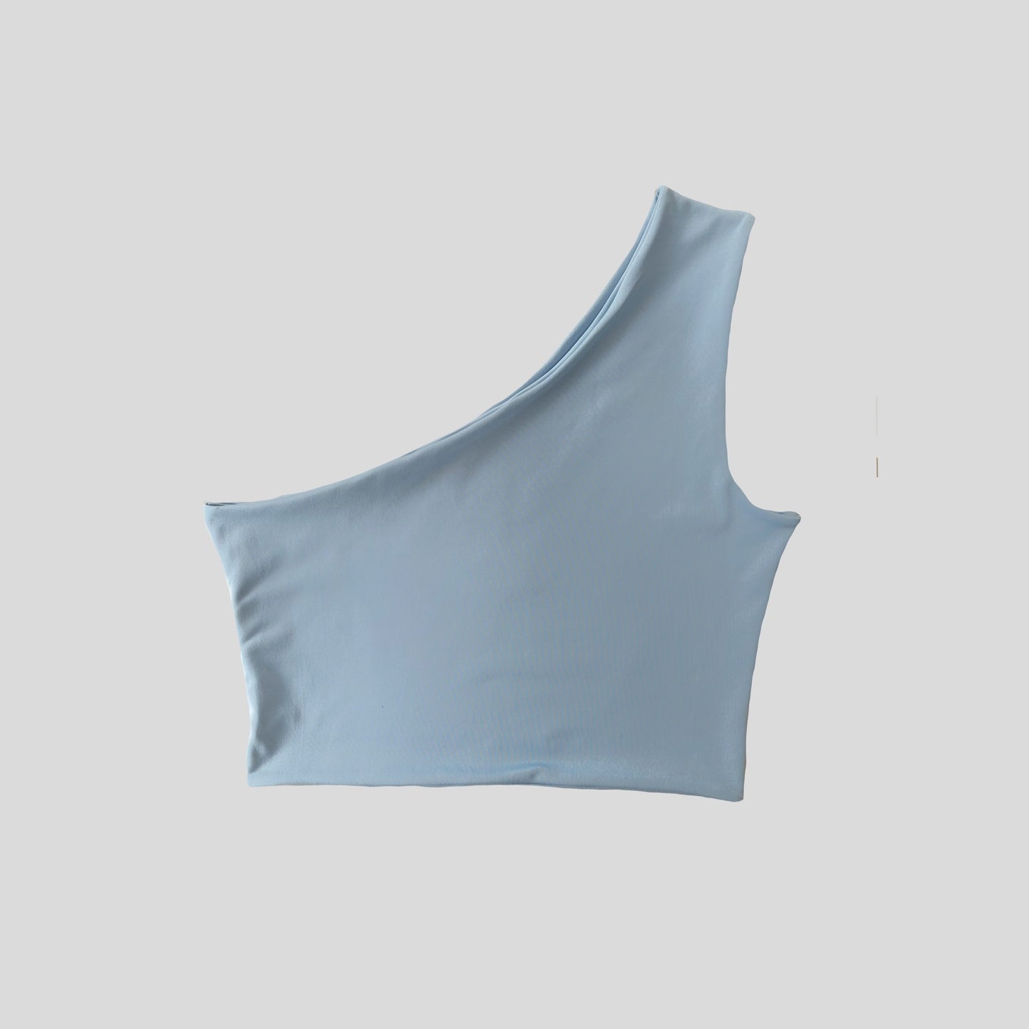Top Asimétrico Unimanga - Babyblue