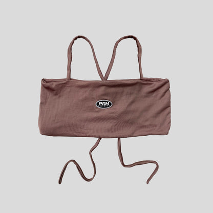 Crop Top Tiras - Chocolate