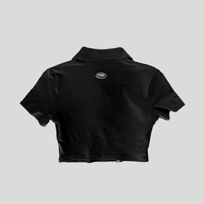 Camiseta tipo Polo - Negro