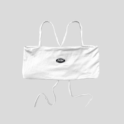 Crop Top Tiras - Blanco