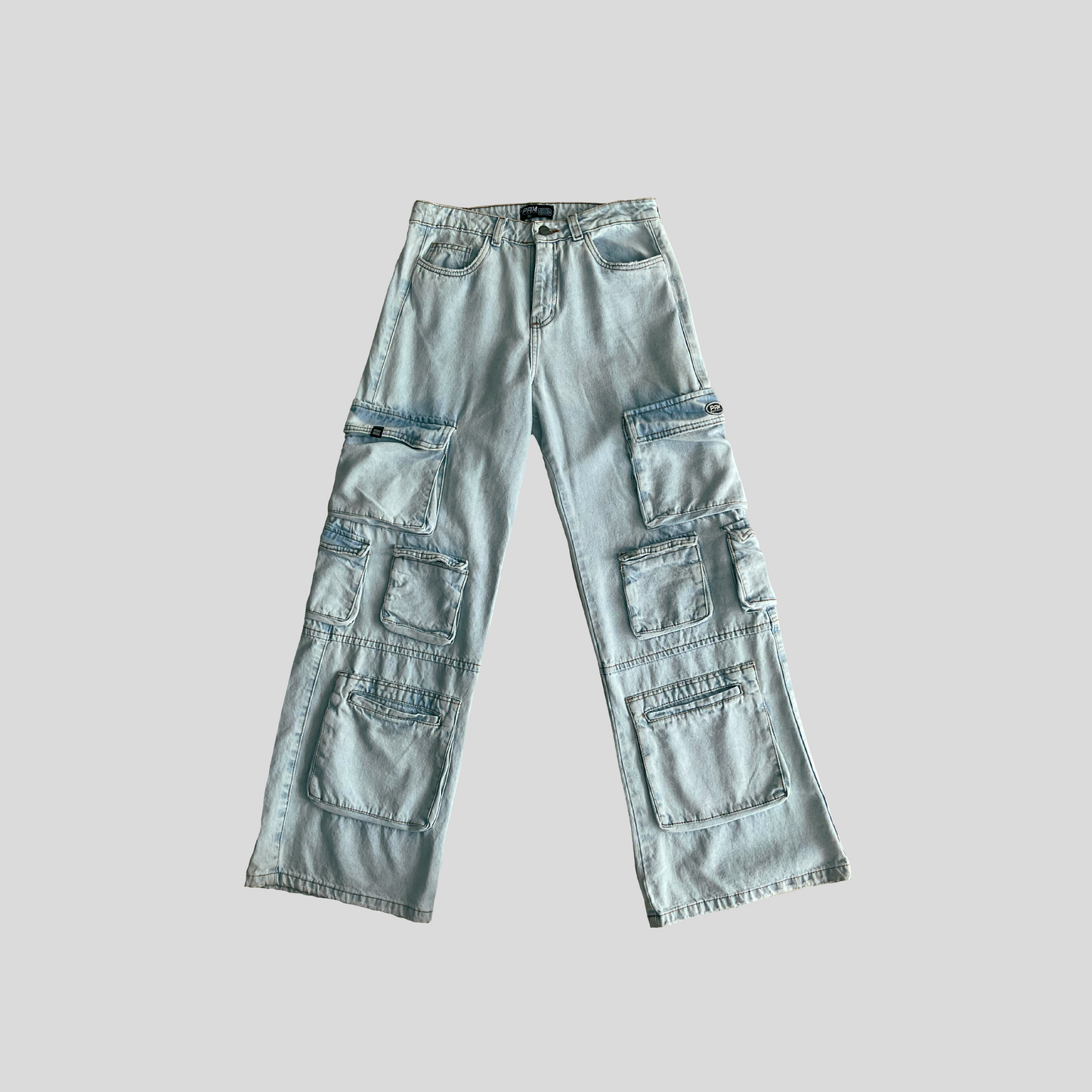 Pantalón Cargo Mil Bolsillos - Hielo