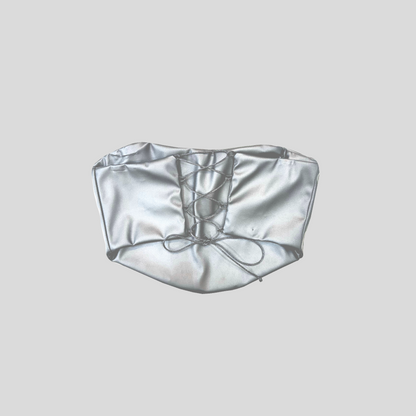 Corse Cuerina Strapples - Plateado