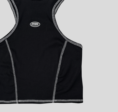 Top Tank Costuras - Negro