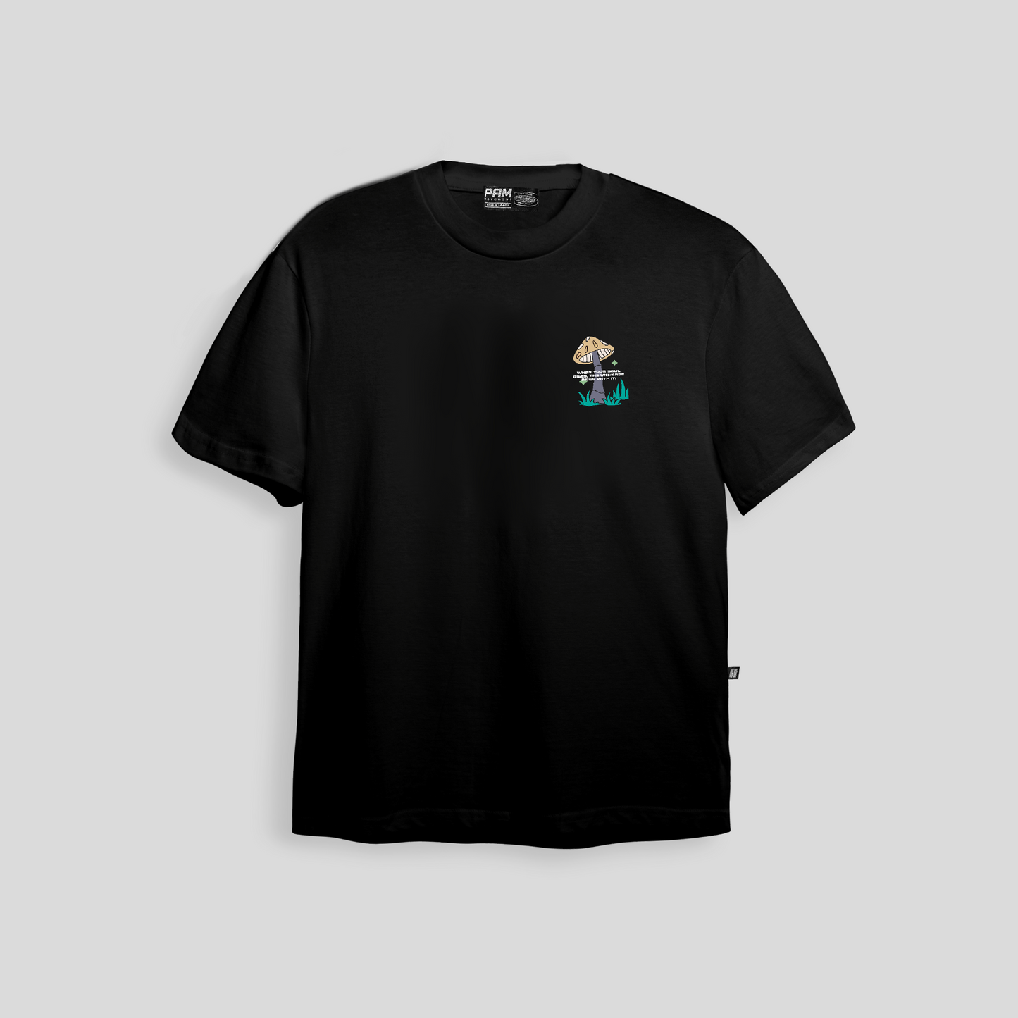 Camiseta Boxy Fit Soul Uprising - Negro