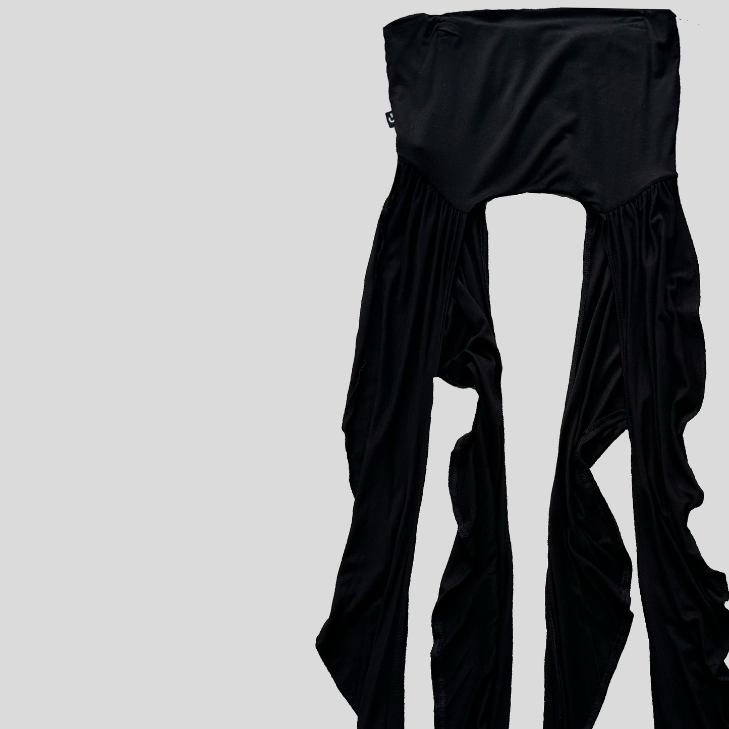 Top Rave Tiras - Negro