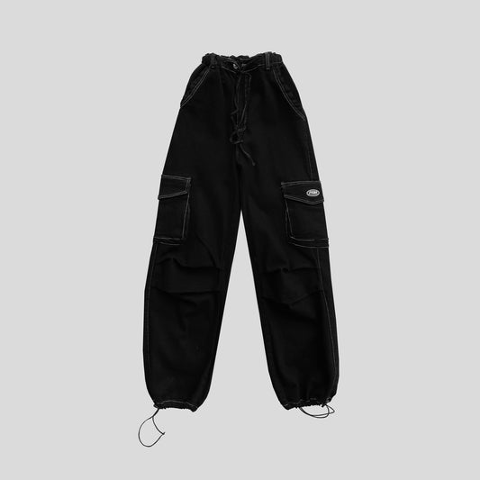 Pantalón Cargo Parachute -  Negro