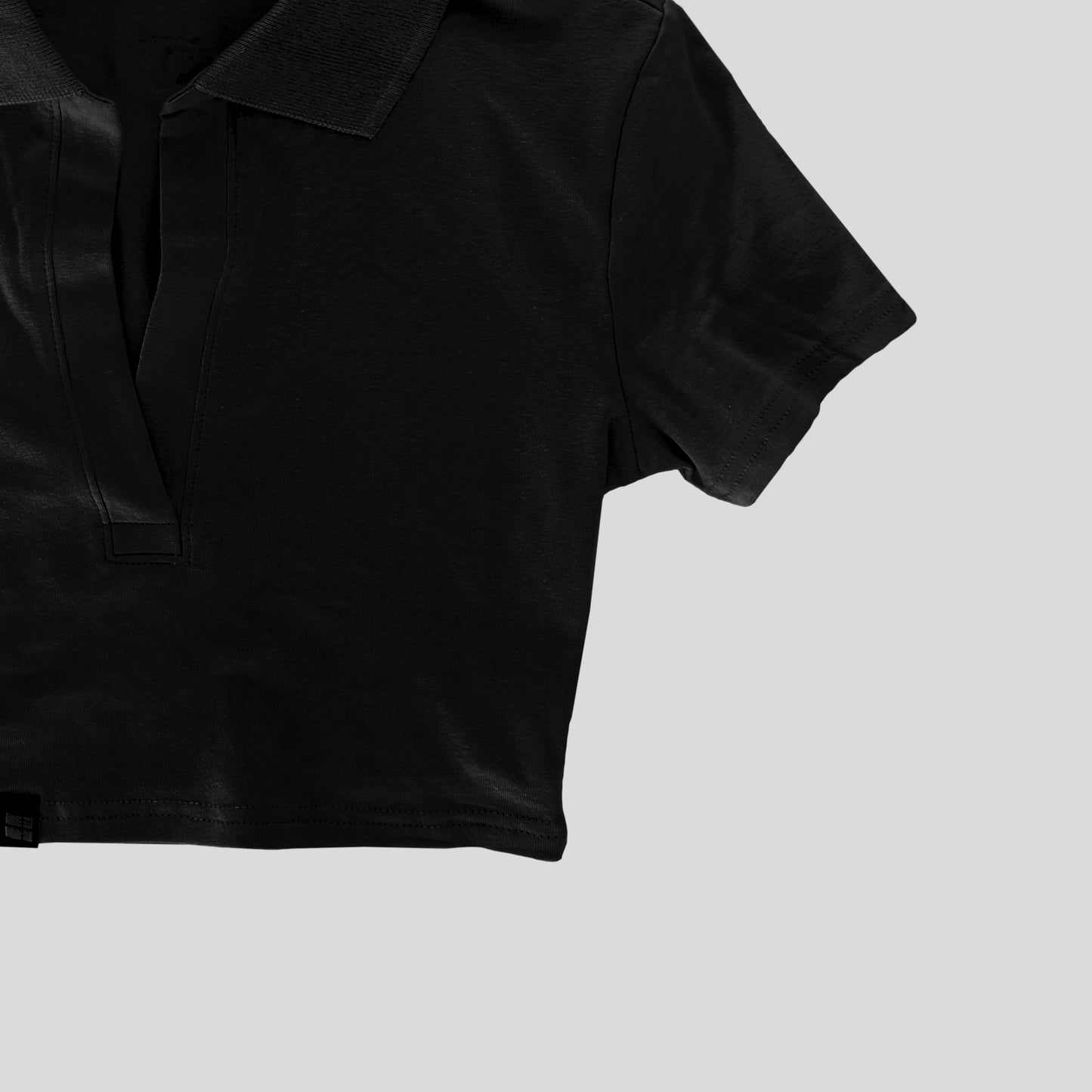 Camiseta tipo Polo - Negro