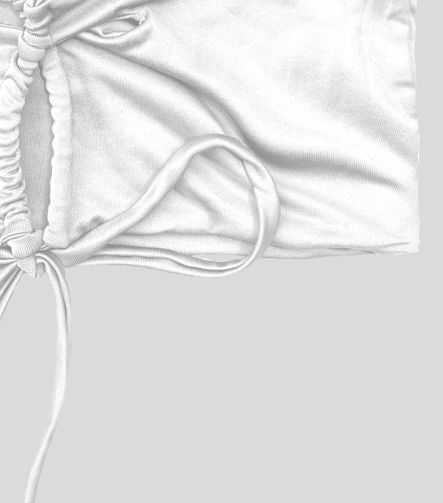 Crop Top Tiras - Blanco