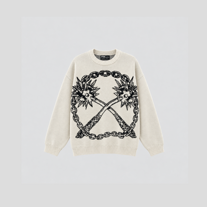 Saco Tejido Chains - Marfil