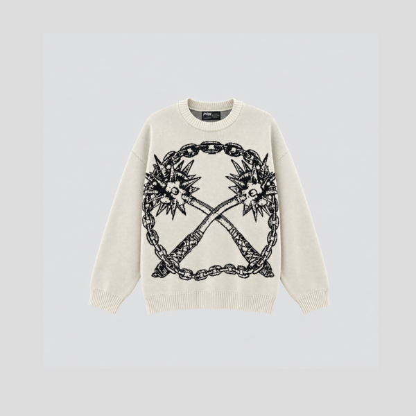 Saco Tejido Chains - Marfil