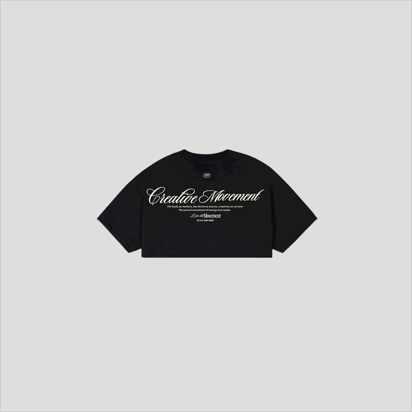Camiseta Cropped "Energy" - Negro