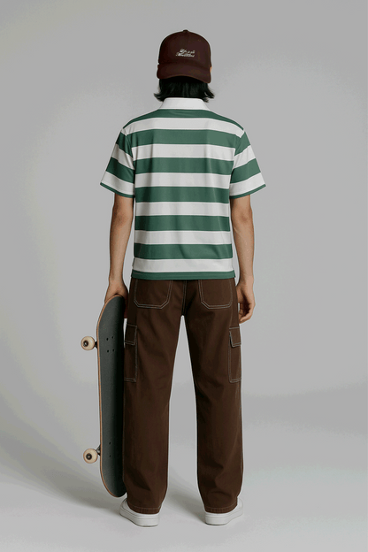 Polo – Striped Motion - Verde
