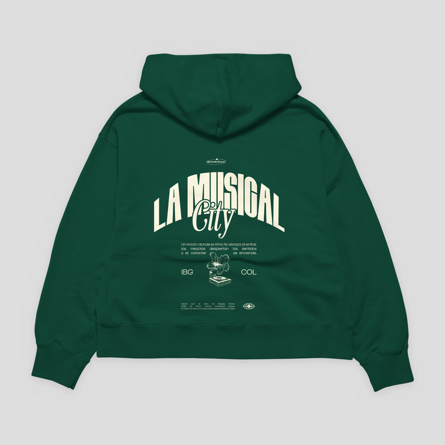 Hoodie La Musical City – Verde