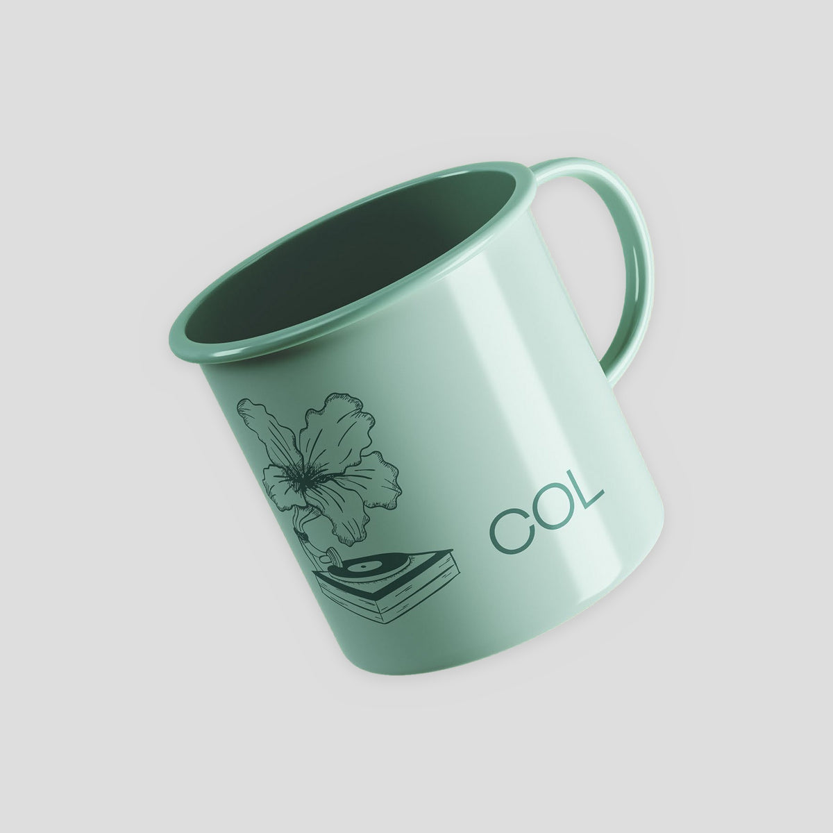 Mug Esmaltado IBG · COL – Menta