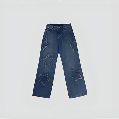 Jean Wide Leg Stars – Denim Azul