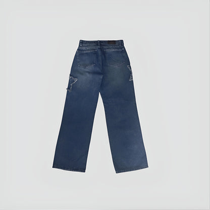 Jean Wide Leg Stars – Denim Azul