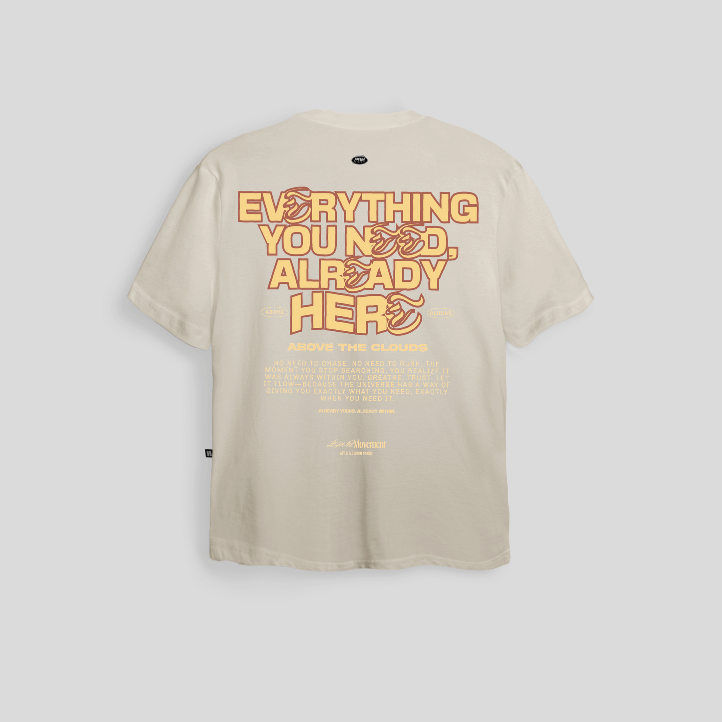 Camiseta Above the Clouds – Essence Edition - Beige