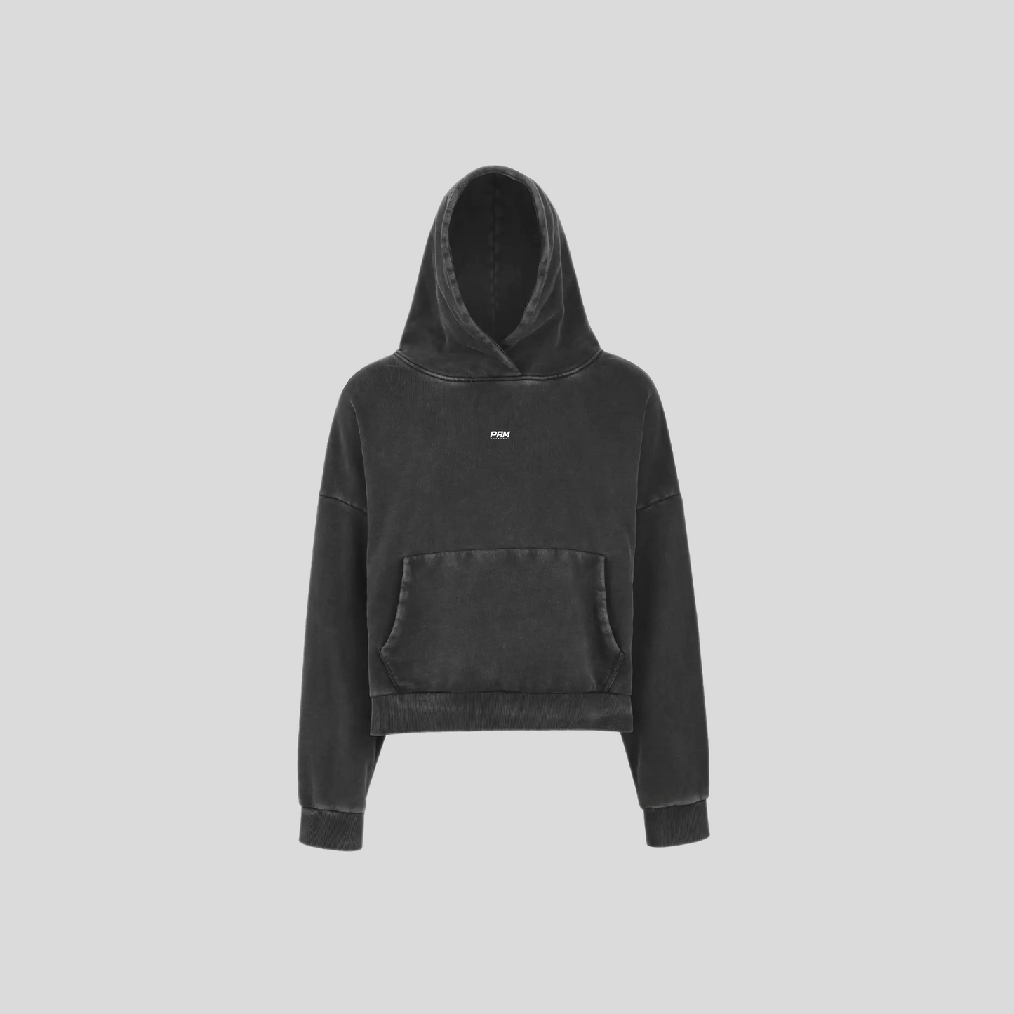 Hoodie Acid Wash Golden Spotlight - Gris