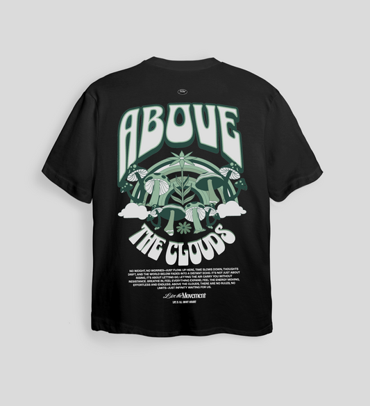 Camiseta Above the clouds – Psychotrip Edition - Negro