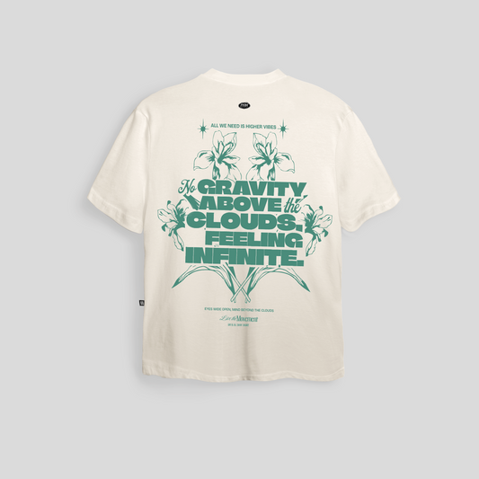 Camiseta Above the Clouds – No Gravity Edition - Crema Claro