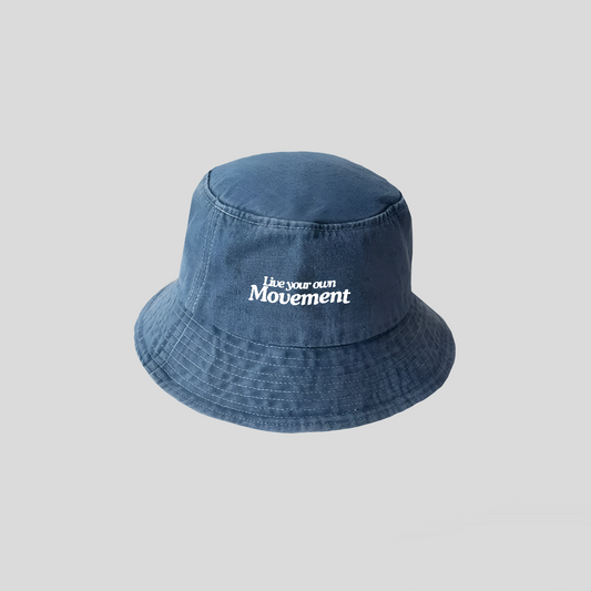 Bucket Hat – Live Your Own Movement - Denim Oscuro