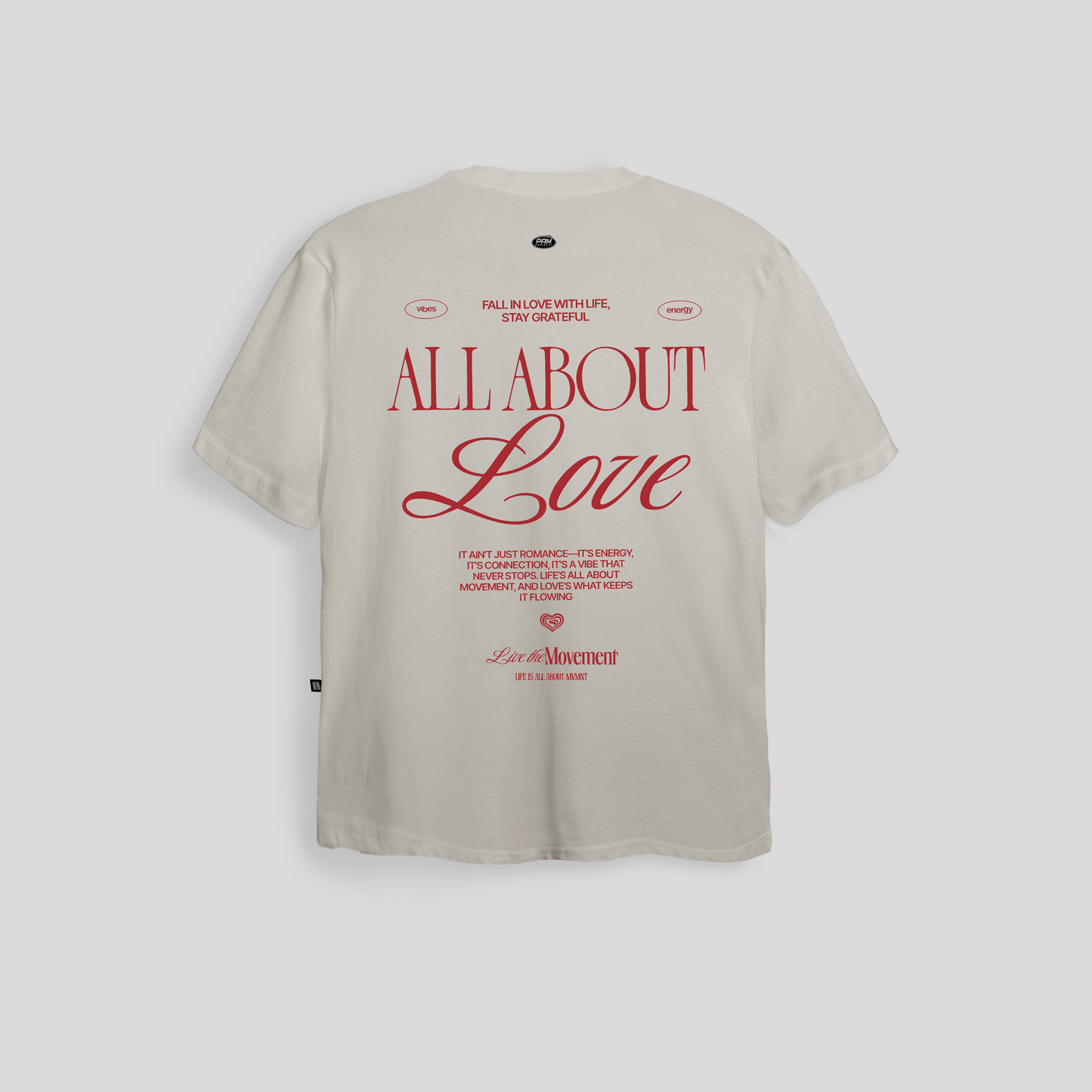 Camiseta All about Love - Rojo