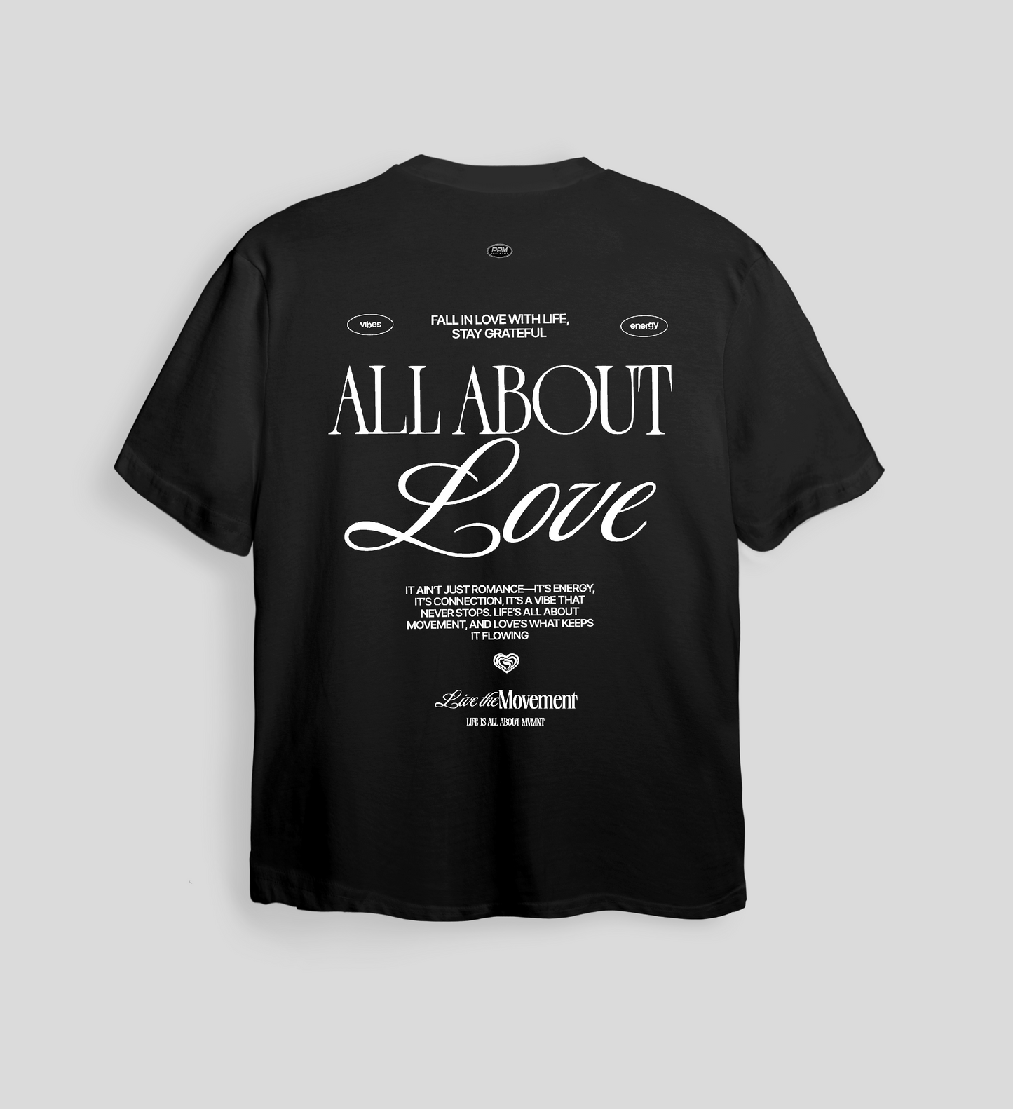 Camiseta All About Love - Negro