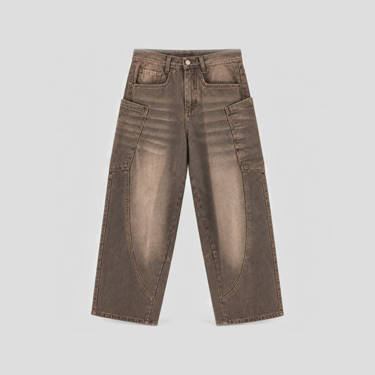 Jean Curve Pocket - Café - frente