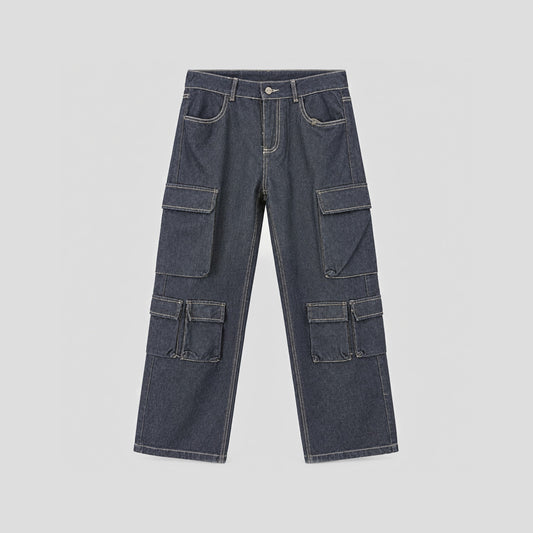 Jean Stitch Cargo - Índigo - frente